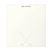 シンプルゴルフ用ファン個人文房具ゴルフクラブ ノートパッド (正面)