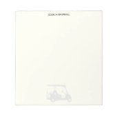 シンプルゴルフ用ファン個人文房具バフゴルフカート ノートパッド (正面)