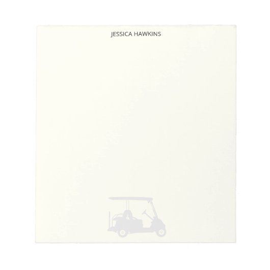 シンプルゴルフ用ファン個人文房具バフゴルフカート ノートパッド (正面)