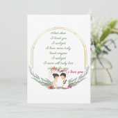 シンプルゴールデンフレームホリデーカード 案内状 (スタンド正面)