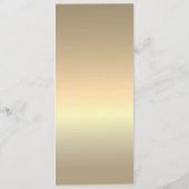 シンプルゴールドウェディング メニュー (裏面)