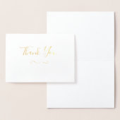 シンプルゴールドフォイルサンキューカード 箔カード (ディスプレー)