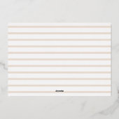 シンプルゴールドフォイルメリークリスマスフォトカードダーク 箔シーズンカード (裏面)