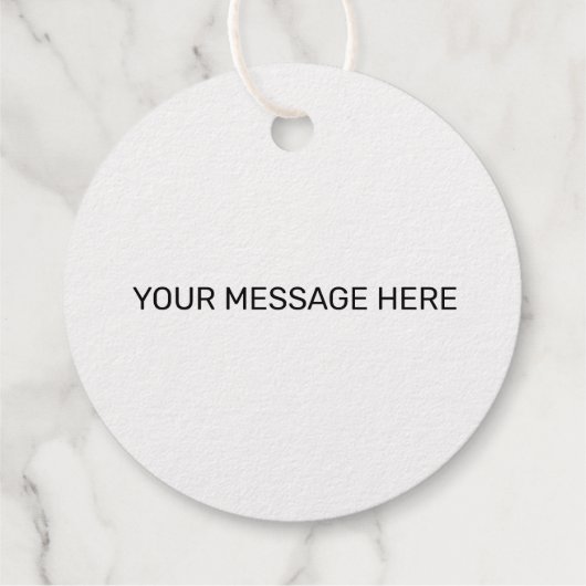 シンプルゴールドフォイル幸せ休暇ギフトモダンラベル フェイバータグ (裏面)