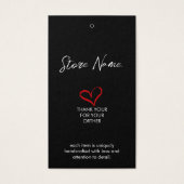 シンプルサイズ衣料ぶら下がったの表示価格ラベル (正面)