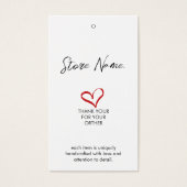 シンプルサイズ衣料ぶら下がったの表示価格ラベル (正面)