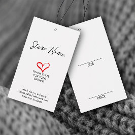 シンプルサイズ衣料ぶら下がったの表示価格ラベル