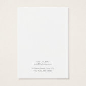 シンプルサテンモダン金ゴールドイヤリング表示カード (裏面)