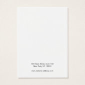 シンプルサテン銀モダンイヤリングディスプレイカード (裏面)