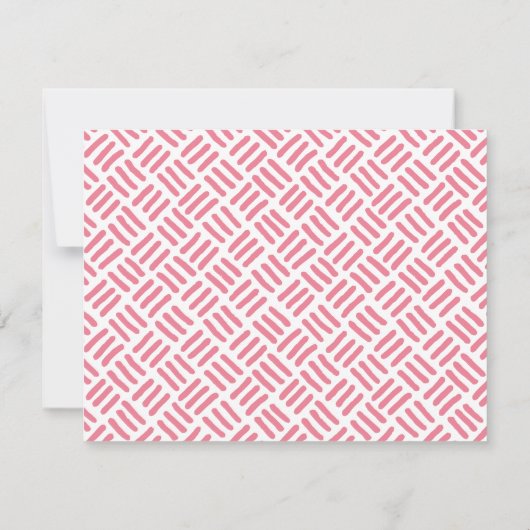 シンプルサファリ動物の文房具をカスタマイズ 招待状 (裏面)