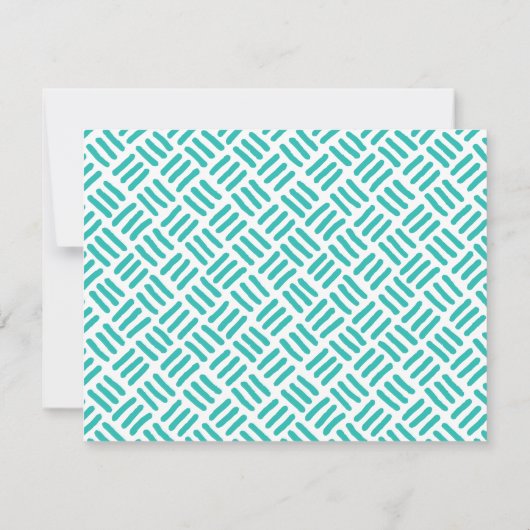 シンプルサファリ動物パーソナライズステーショナリーボーイ 招待状 (裏面)