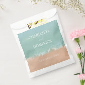 シンプルサマーシーサイドビーチ結婚式の好意 フェイバーバッグ (封をした状態)