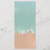 シンプルサマーシーサイドビーチ結婚式 メニュー (裏面)