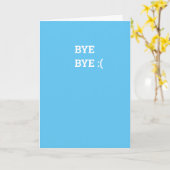 シンプルサヨナラカード カード (黄色い花)