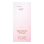 シンプルサロングラデーション価格表サービス・メニュー ラックカード (裏面)