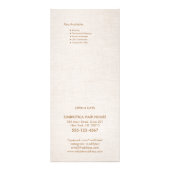 シンプルサロンスパ価格表サービス・メニュー ラックカード (裏面)