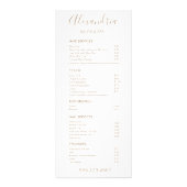 シンプルサロン価格表サービス・メニュー ラックカード (正面)