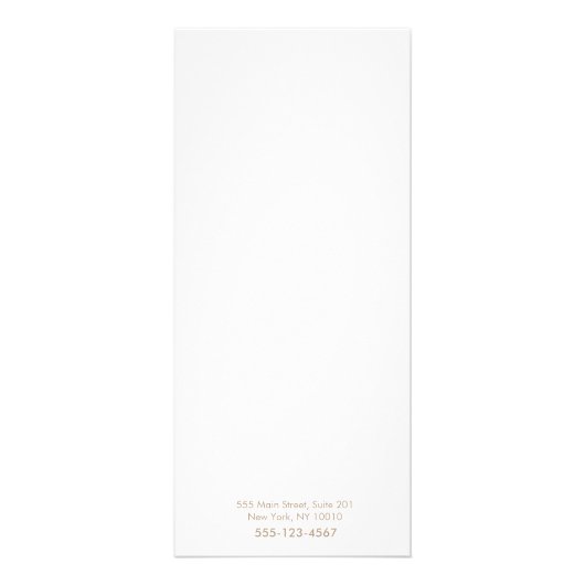 シンプルサロン価格表サービス・メニュー ラックカード (裏面)