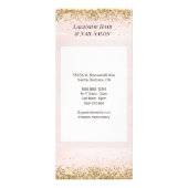 シンプルサロン水彩価格表一覧サービス ラックカード (裏面)