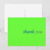シンプルサンキューカード：はがき ポストカード (正面/裏面)