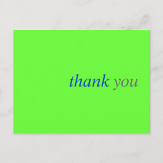 シンプルサンキューカード：はがき ポストカード
