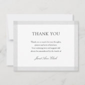 シンプルサンキューカード |グレー縁ど (正面)