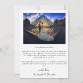 シンプルサンキュー結婚式招待状 招待状 (裏面)