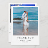 シンプルサンキュー結婚式招待状 招待状 (正面/裏面)