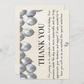 シンプルサンキュー誕生日カード サンキューカード (正面/裏面)