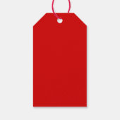 シンプルサンタクロース赤メリークリスマスホリデー ギフトタグ (裏面)