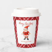 シンプルサンタクロース 紙コップ (裏面)