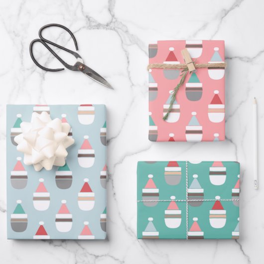 シンプルサンタス ラッピングペーパーシート (正面)