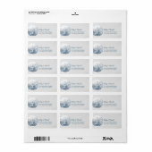 シンプルサンドドルシルバー差出人住所ラベル ラベル (フルシート)