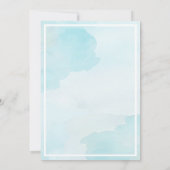 シンプルサンドドルビーチをテーマにした結婚式招待状 招待状 (裏面)