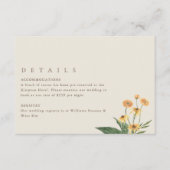 シンプルサンフラワーボ結婚ホ詳細 エンクロージャーカード (正面)