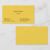 シンプルサンライト名刺。 名刺 (正面/裏面)