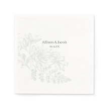 シンプルサージグリーンライン結婚スケッチ