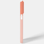 シンプルサーモンかわいらしピンクモノグラストライプのム Case-Mate iPhoneケース (裏面 / 右)