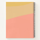 シンプルシェイプズパステルコーラル名前をカスタムするレシピ ノートブック (裏面)