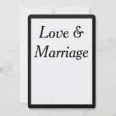 シンプルシェブロン背景結婚式招待状 招待状 (裏面)