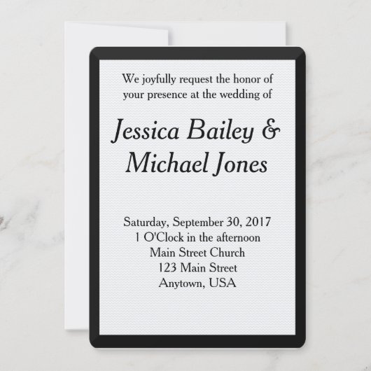 シンプルシェブロン背景結婚式招待状 招待状 (正面)