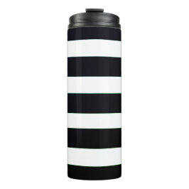 シンプルシッエレガントクブラック&ホワイトストライプの タンブラー