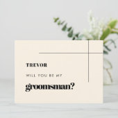 シンプルシッエレガントク&グロムスマン提案カード 招待状 (スタンド正面)