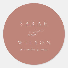 シンプルシッエレガントク・スクリプ結婚ト黒海軍 ラウンドシール