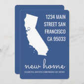 シンプルシックとおもしろいの新しいホームアナウンスメントカード (正面/裏面)