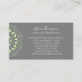 シンプルシックなミニマリストグレーアンドグリーン 名刺 (正面)