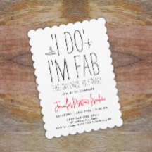 シンプルシックな白黒の離婚パーティー型