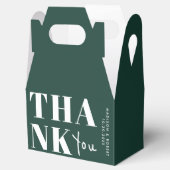 シンプルシックエメラルドグはっきりしたリーンサンキュー結婚ズ フェイバーボックス (オープン)