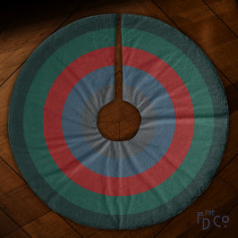 シンプルシッククリスマスウォーム&コージーストライプの フリース ツリースカート