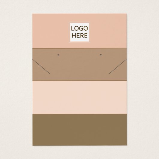 シンプルシックストライプイヤリングネックレスディスプレイカー (正面)